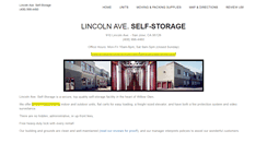 Desktop Screenshot of lincolnavestorage.com