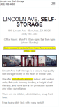 Mobile Screenshot of lincolnavestorage.com